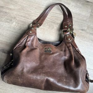 Coach Madison Maggie Leather Satchel Purse 14336